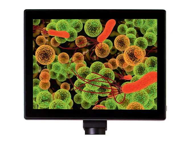 fotografia di Levenhuk MED fotocamera digitale per microscopio da 5M con schermo LDC da 9,4"