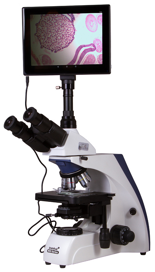 figura di Microscopio trinoculare digitale Levenhuk MED D30T LCD