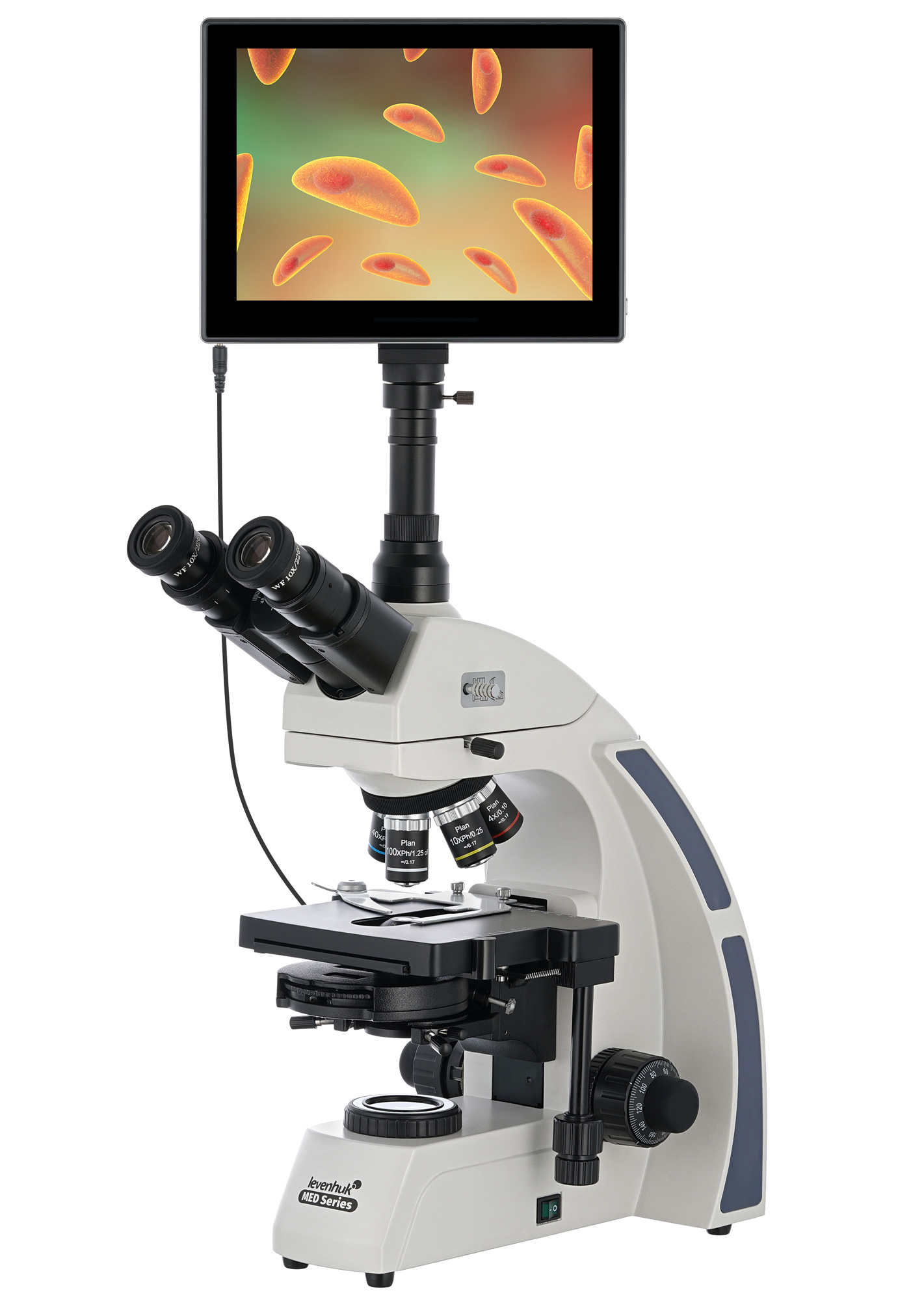 Microscopio ottico - MED 30B - Levenhuk - da laboratorio / binoculare / con  obiettivo piano