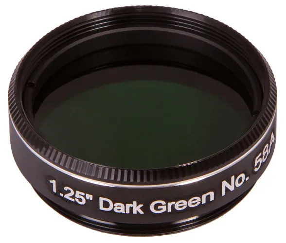 immagine di Filtro Explore Scientific verde scuro N58A 1,25"