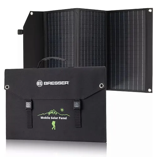 fotografia di Caricabatterie solare portatile Bresser 90 watt con alimentazione USB,  1