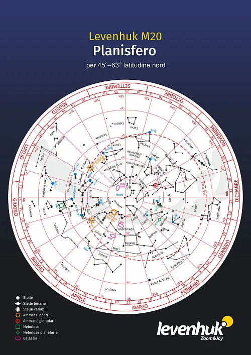 figura di Planisfero grande Levenhuk M20