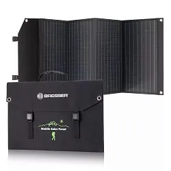 foto di Caricabatterie solare portatile Bresser 120 watt con alimentazione USB