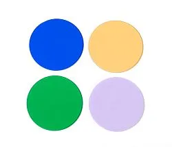 immagine di Set di filtri a colori MAGUS LF4.2 (blu, verde, giallo, vetro satinato)
