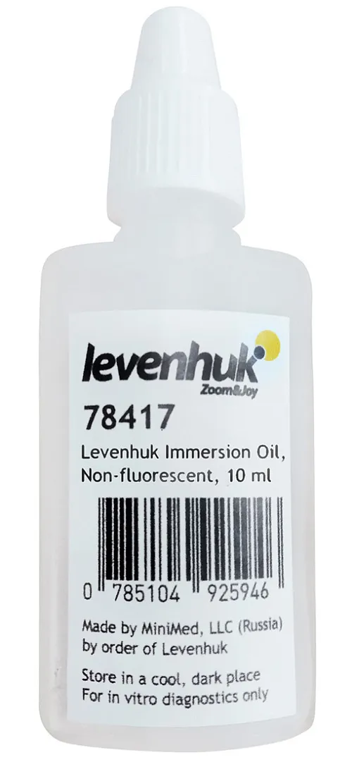foto di Olio da immersione Levenhuk, non fluorescente, 10 ml