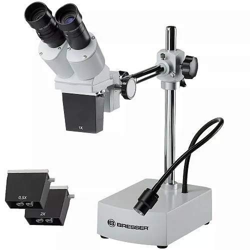 fotografia di Stereomicroscopio Bresser Biorit ICD CS 5–20x LED,  1