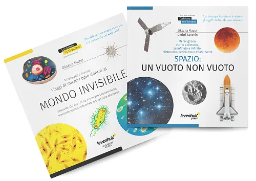 figura di Spazio. Microcosmo. Libro educativo in 2 volumi, copertina rigida