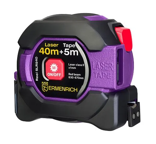 immagine di Misuratore laser con flessometro Ermenrich Reel SLR540,  1