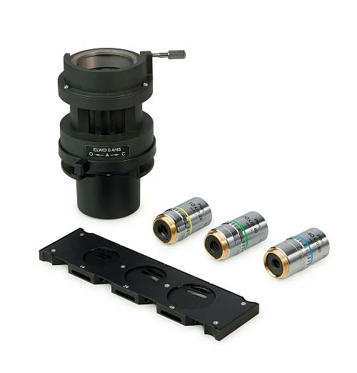 fotografia di Dispositivo MAGUS HCM360 per lavorare con il contrasto di modulazione Hoffman, con set di obiettivi,  1