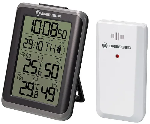 figura di Orologio termoigrometro Bresser MyClimate, bianco