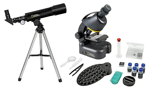 figura di Telescopio National Geographic 50/360 AZ e Microscopio con Supporto per Smartphone