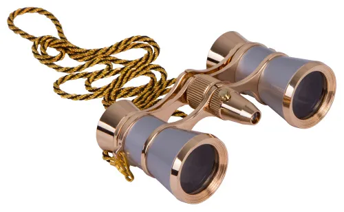 fotografia di Binocolo da teatro Levenhuk Broadway 325F (argento, con luce LED e cordoncino da collo) - Articolo in esposizione,  9