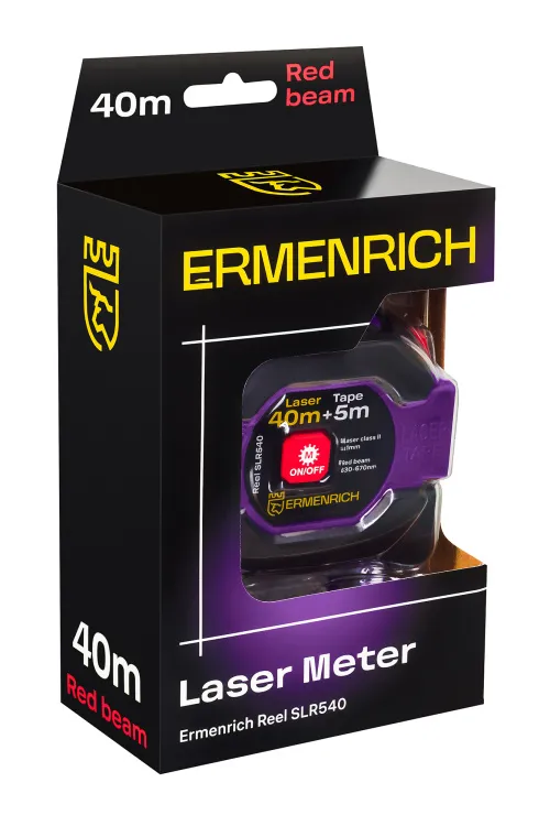 immagine di Misuratore laser con flessometro Ermenrich Reel SLR540,  8