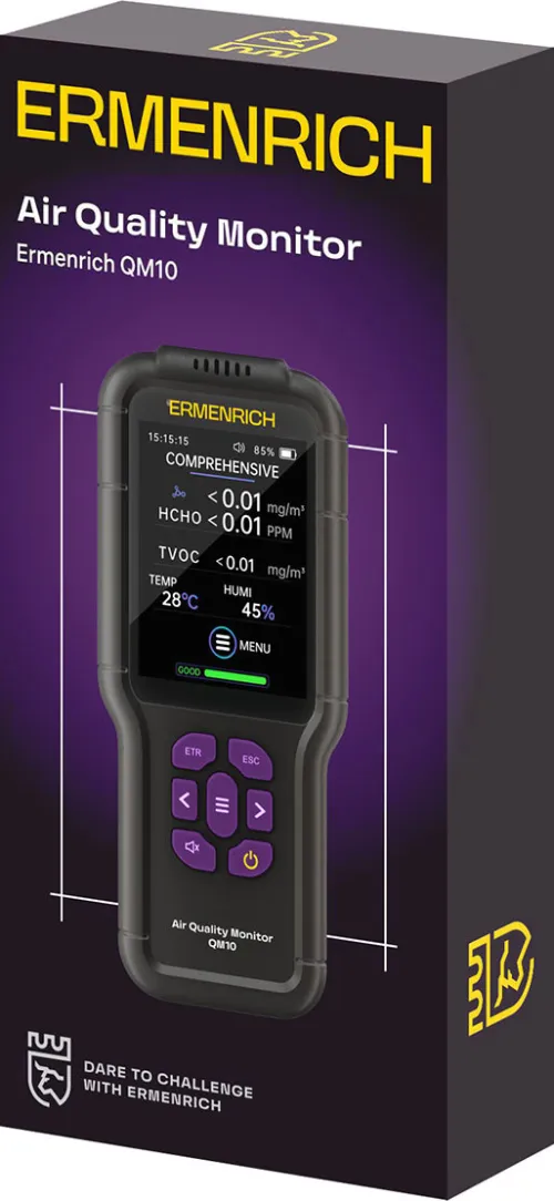 figura di Monitor della qualità dell’aria Ermenrich QM10,  2