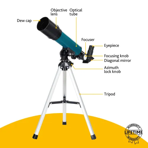 immagine di Telescopio Levenhuk LabZZ TK50 con custodia,  11