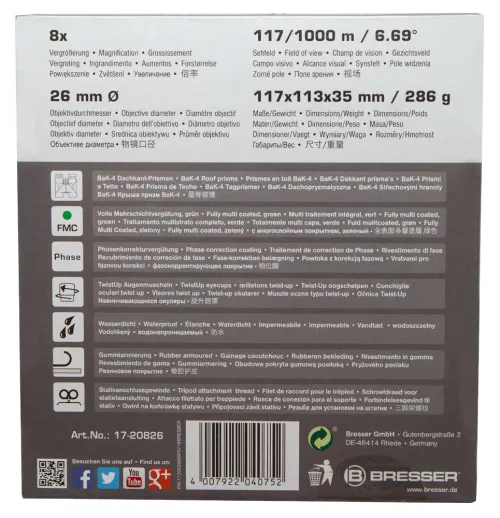 immagine di Binocolo Bresser Pirsch 8x26,  13