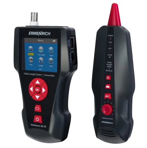 immagine di Misuratore di lunghezza dei cavi di rete Ermenrich NetGeeks NL70,  4