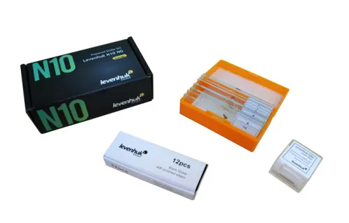 figura di Set di vetrini preparati Levenhuk N10 NG,  2