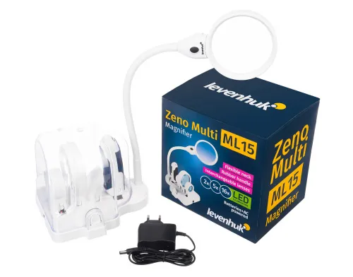 immagine di Lente d’ingrandimento bianca Levenhuk Zeno Multi ML15,  2