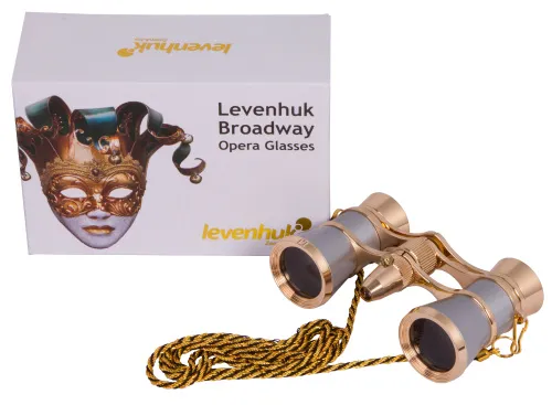 fotografia di Binocolo da teatro Levenhuk Broadway 325F (argento, con luce LED e cordoncino da collo) - Articolo in esposizione,  3