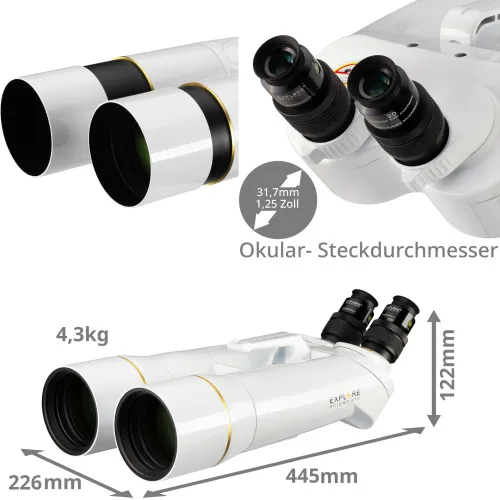 immagine di Explore Scientific BT-82 SF binocolo gigante,  4