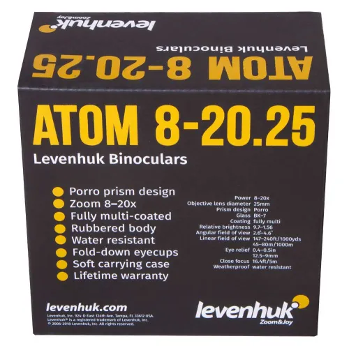 immagine di Binocolo Levenhuk Atom 8–20x25,  12