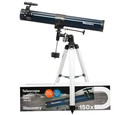 immagine di Telescopio Levenhuk Discovery Spark 769 EQ con libro,  2