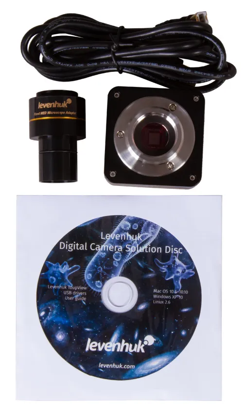 immagine di Microscopio trinoculare digitale Levenhuk MED D20T,  11