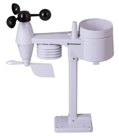 figura di Stazione meteo a colori Bresser Wi-Fi con sensore professionale 5 in 1, nera,  8