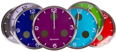 figura di Orologio da parete termoigrometro Bresser Optus MyTime Bresser MyTime io NX 30 cm, bianco,  11