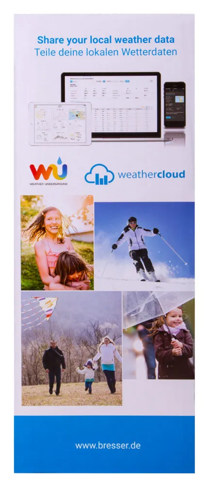 figura di Stazione meteo a colori Bresser Wi-Fi con sensore professionale 5 in 1, nera,  14