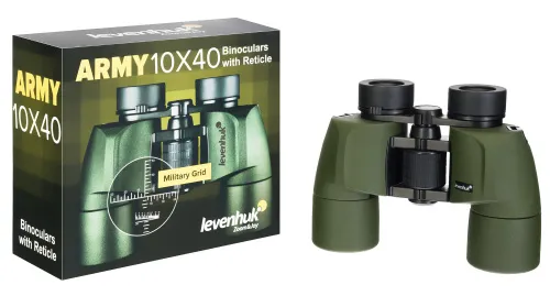 figura di Binocolo con reticolo Levenhuk Army 10x40,  6