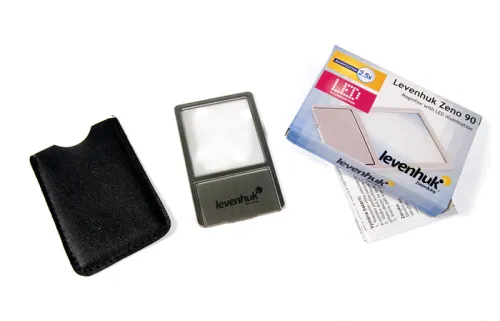 foto di Lente di Fresnel Levenhuk Zeno 90, 2,5x, 48/45 mm, metallo,  5