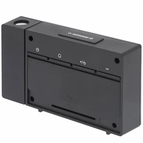 fotografia di Sveglia radiocontrollata con Proiettore Explore Scientific con Previsioni meteo, nero,  7