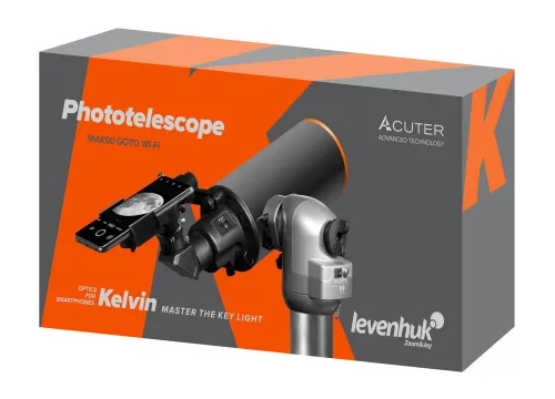figura di Fototelescopio Levenhuk Kelvin MAK90 AZ GOTO Wi-Fi ,  9