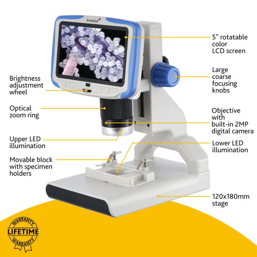 immagine di Microscopio digitale Levenhuk Rainbow DM500 LCD,  15