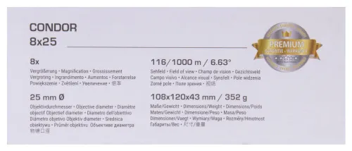 immagine di Binocolo Bresser Condor UR 8x25,  16