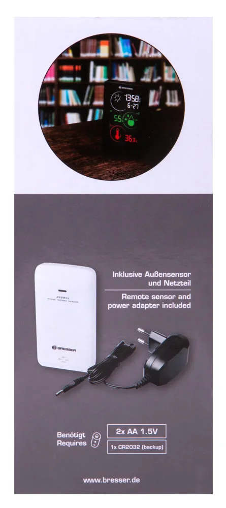 immagine di Stazione meteo a colori Bresser Temeo Life H, nero,  12