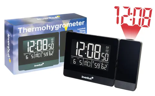 fotografia di Termometro Levenhuk Wezzer BASE L70 con proiettore e orologio,  2