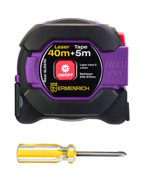 immagine di Misuratore laser con flessometro Ermenrich Reel SLR540,  2