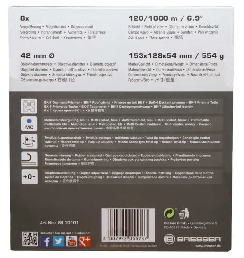 immagine di Binocolo Bresser S-Series 8x42,  13