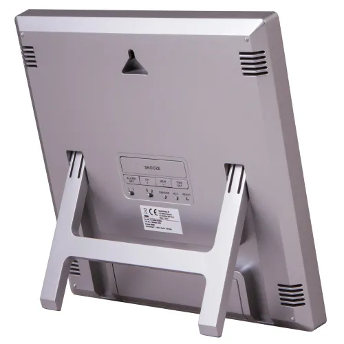 immagine di Orologio da parete meteorologico Bresser TemeoTrend JC LCD, argenteo,  5