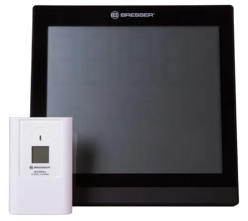 figura di Orologio da parete meteorologico Bresser Temeotrend JC LCD, nero,  7