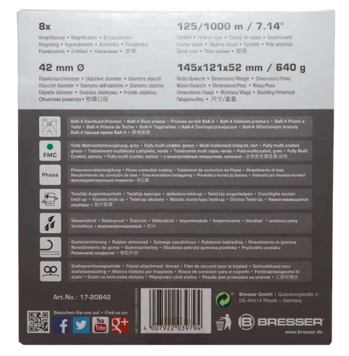fotografia di Binocolo Bresser Pirsch 8x42,  13