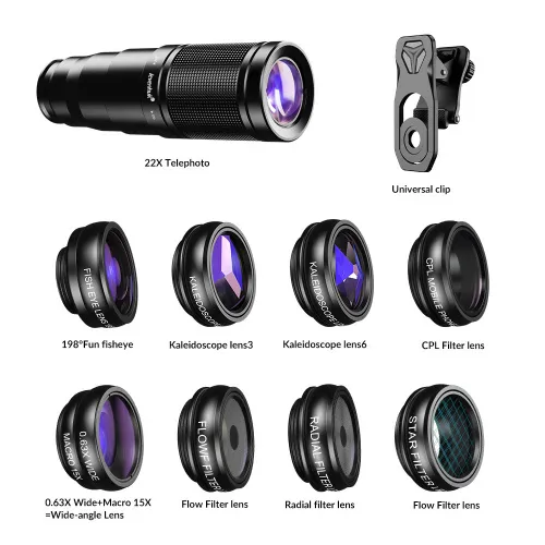 foto di Set di lenti per smartphone Levenhuk Kelvin SLS10,  3