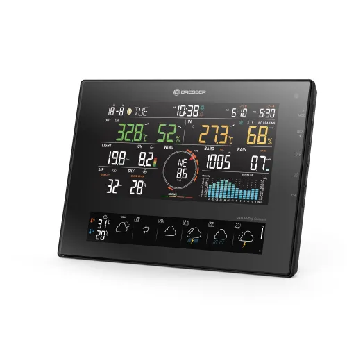 fotografia di Bresser Stazione meteo WLAN 4Cast CV a 11 giorni 7 in 1,  2