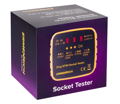 figura di Tester per prese elettriche Ermenrich Zing ST30,  5