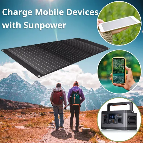 fotografia di Caricabatterie solare portatile Bresser 90 watt con alimentazione USB,  3