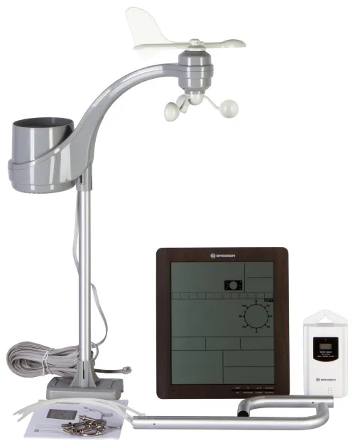 figura di Stazione meteo Bresser ClimaTemp XXL con stazione base da effetto legno,  2