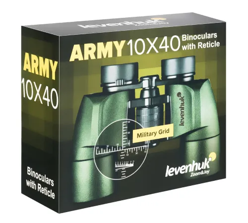 figura di Binocolo con reticolo Levenhuk Army 10x40,  14